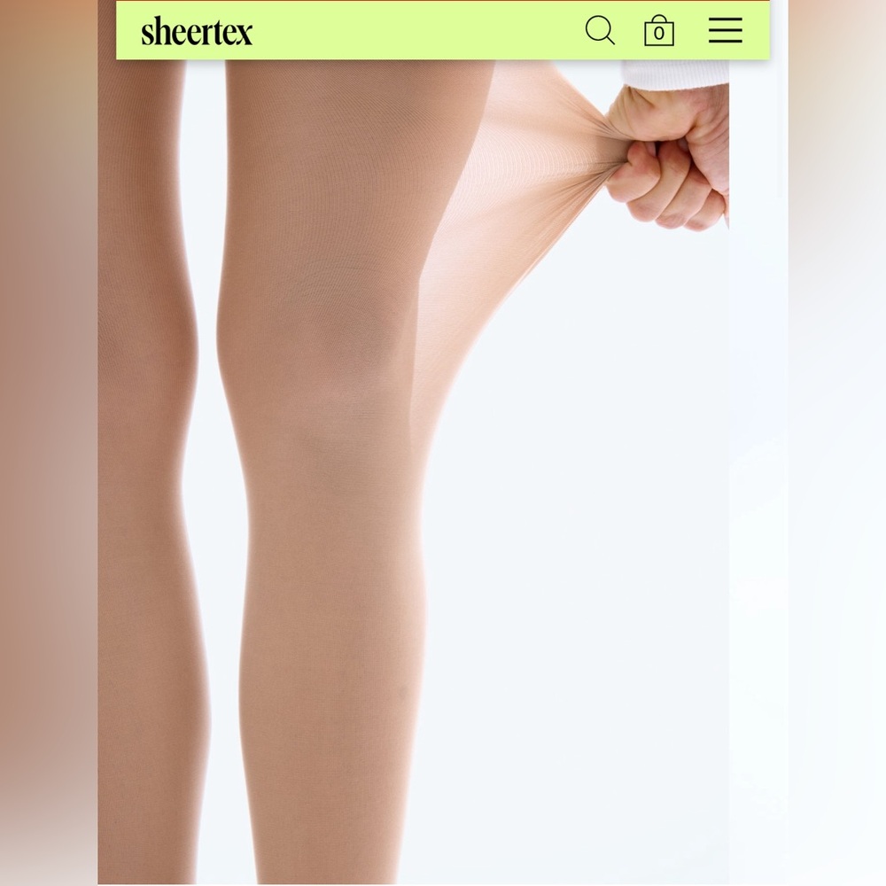 Sheertex Nude Super Sheer Rip Resist Tights NWT